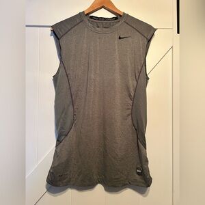 Nike Pro Combat Grey Men’s Sleeveless Top Size Medium
